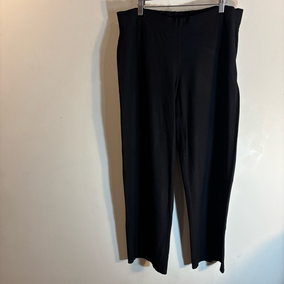 EILEEN FISHER Sz Sz M Pull On Crepe Lantetn Style Pants Flowy Drapy Slinky - Picture 2 of 7